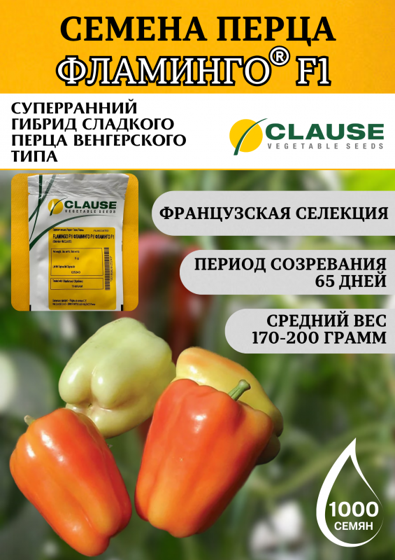 Фламинго F1 семена сладкого перца